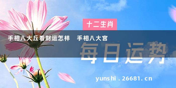 手相八大丘看财运怎样 手相八大宫